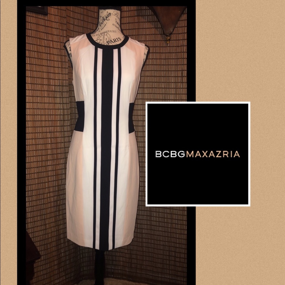 💥BCBGMAXAZRIA ELOISE PLEATED BLOCK DRESS